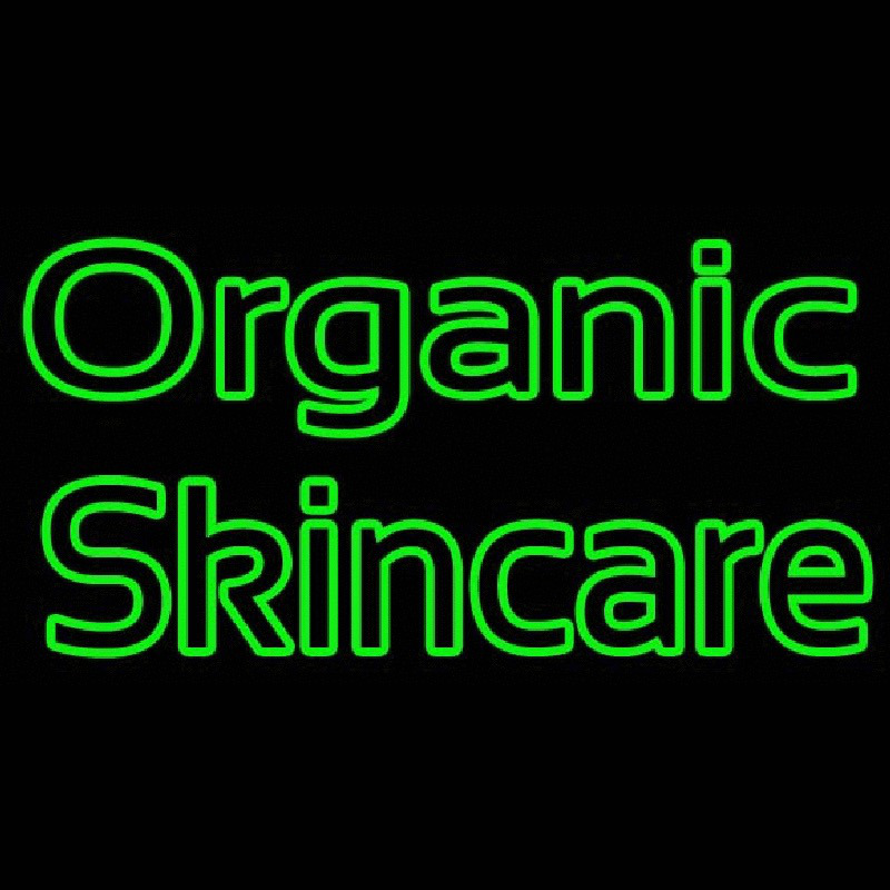 Green Organic Skincare Neon Skilt