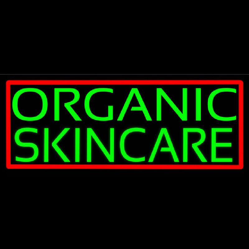 Green Organic Skincare Neon Skilt