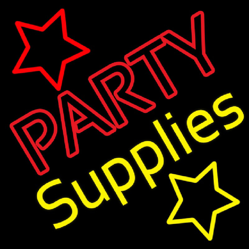 Green Party Supplies 1 Neon Skilt