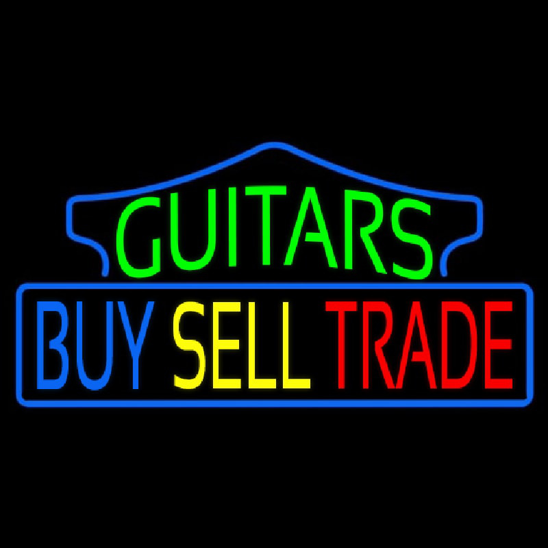 Guitars Buy Sell Trade 1 Neon Skilt