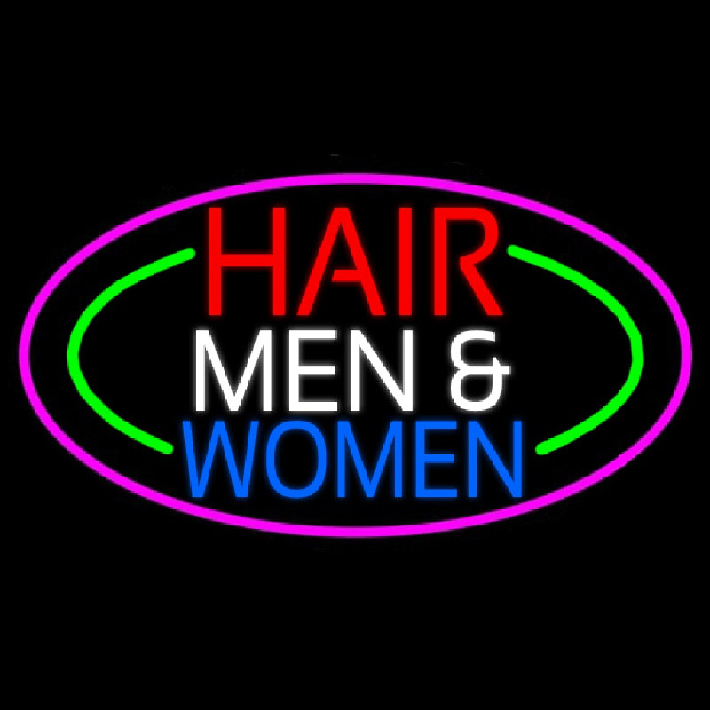 Hair Men And Women Neon Skilt