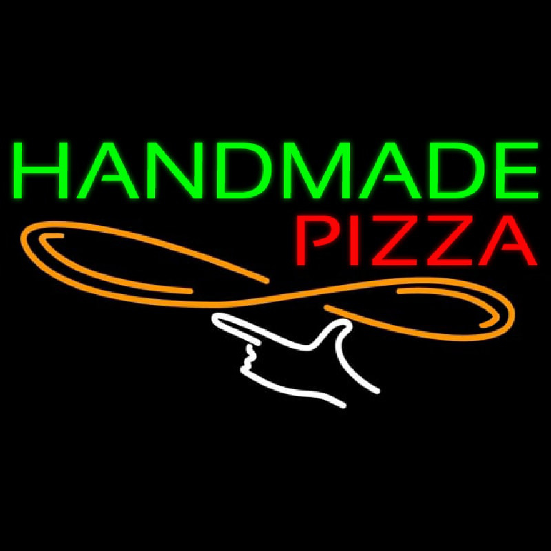 Handmade Pizza Neon Skilt