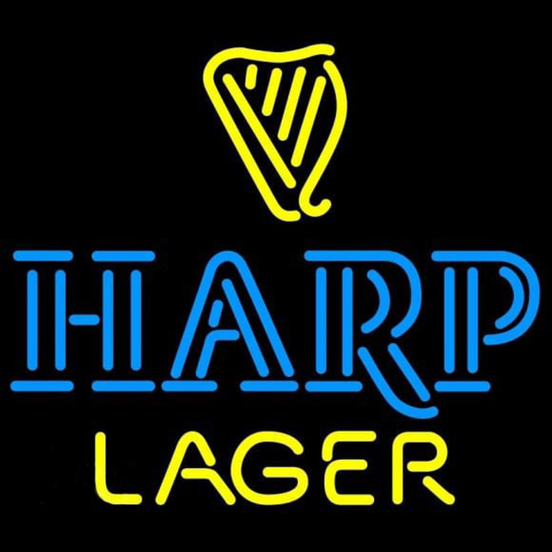 Harp Lager 2 with Harp Neon Skilt