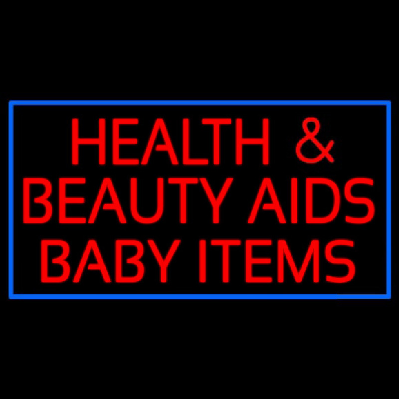 Health And Beauty Aids Baby Items Neon Skilt