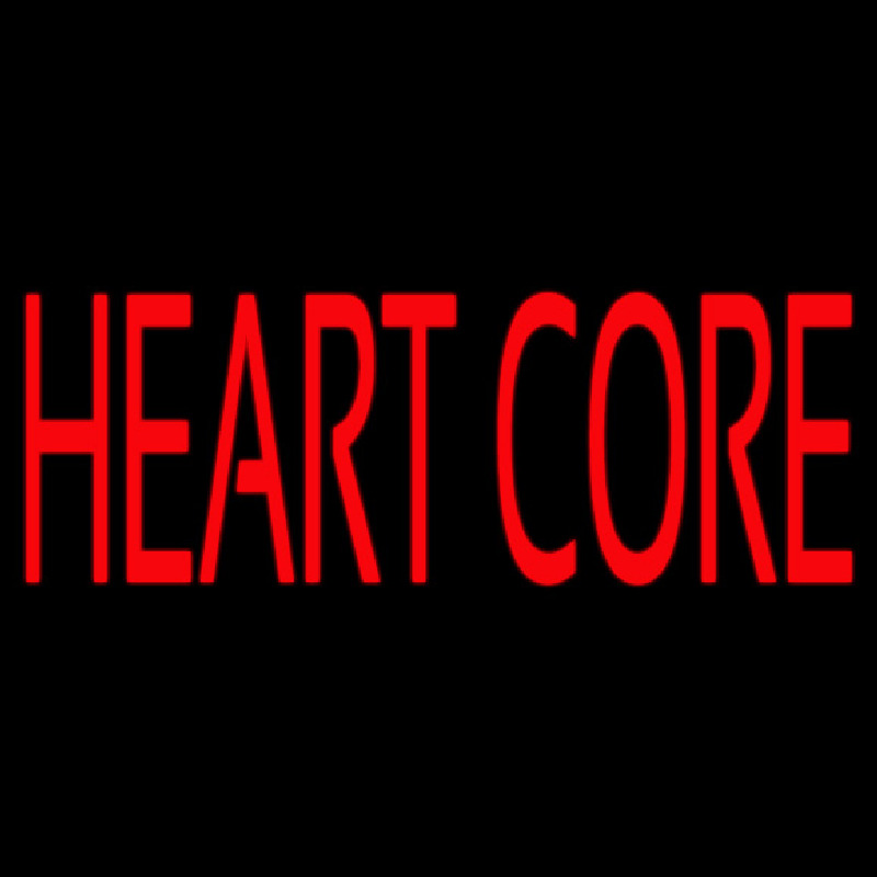 Heart Core Neon Skilt