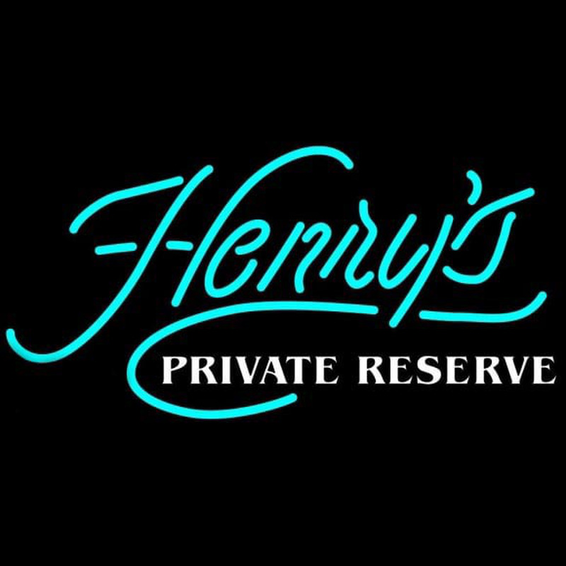 Henrys Private Reserve Beer Sign Neon Skilt