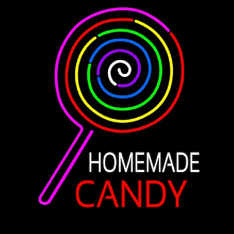 Homemade Candy Neon Skilt