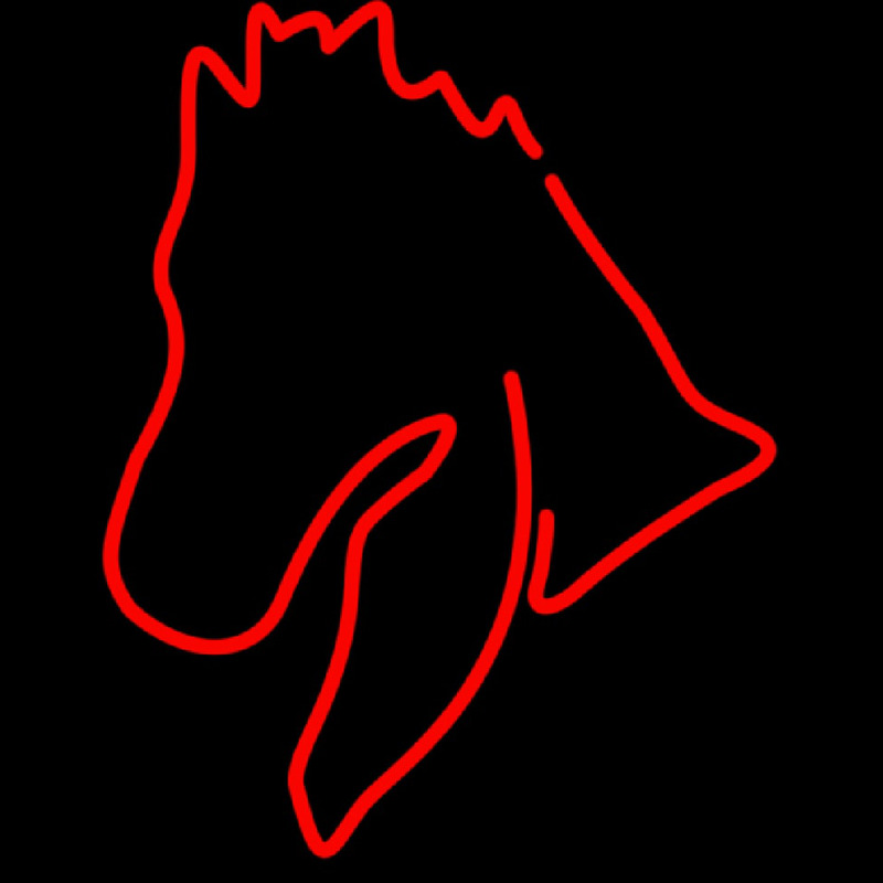 Horse Head Neon Skilt