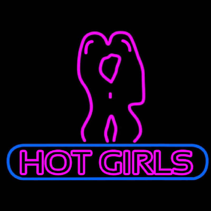 Hot Girl Neon Skilt