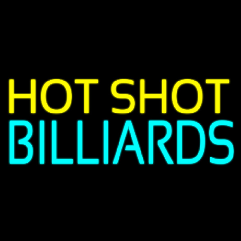 Hot Shot Billiards 3 Neon Skilt