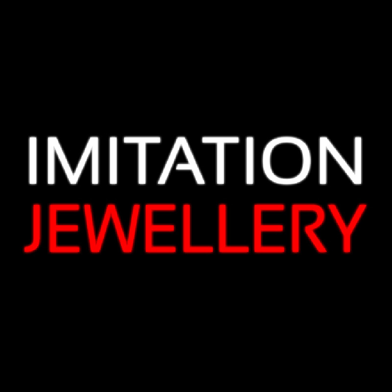 Imitation Jewelry Neon Skilt