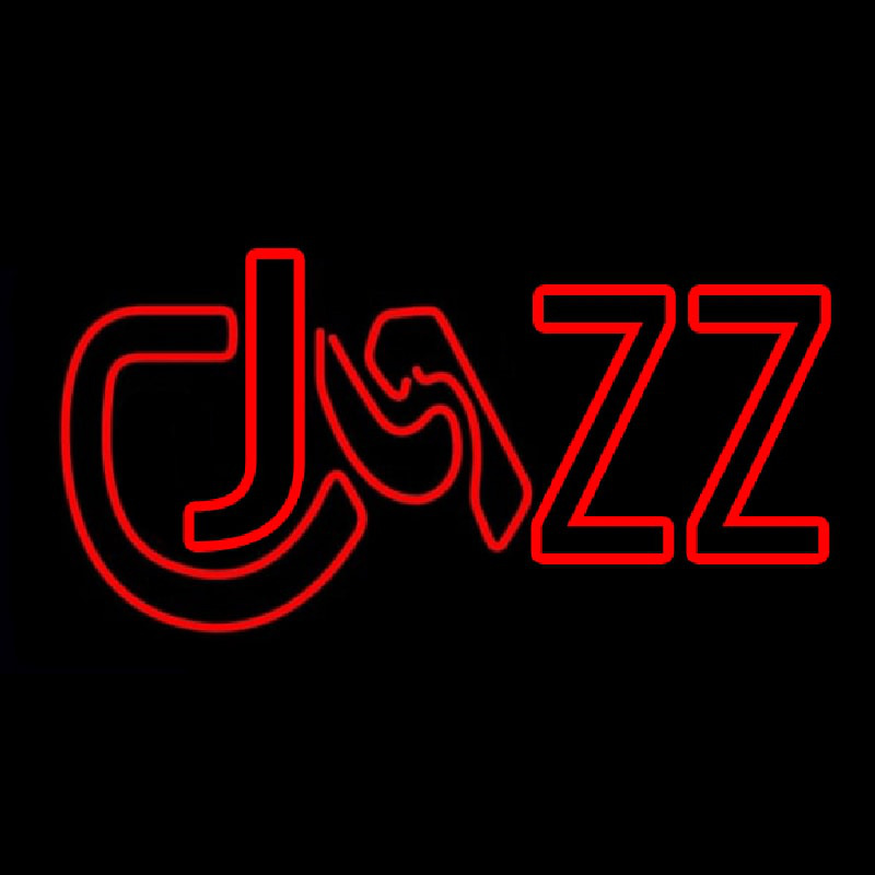 Jazz Red Colored Neon Skilt