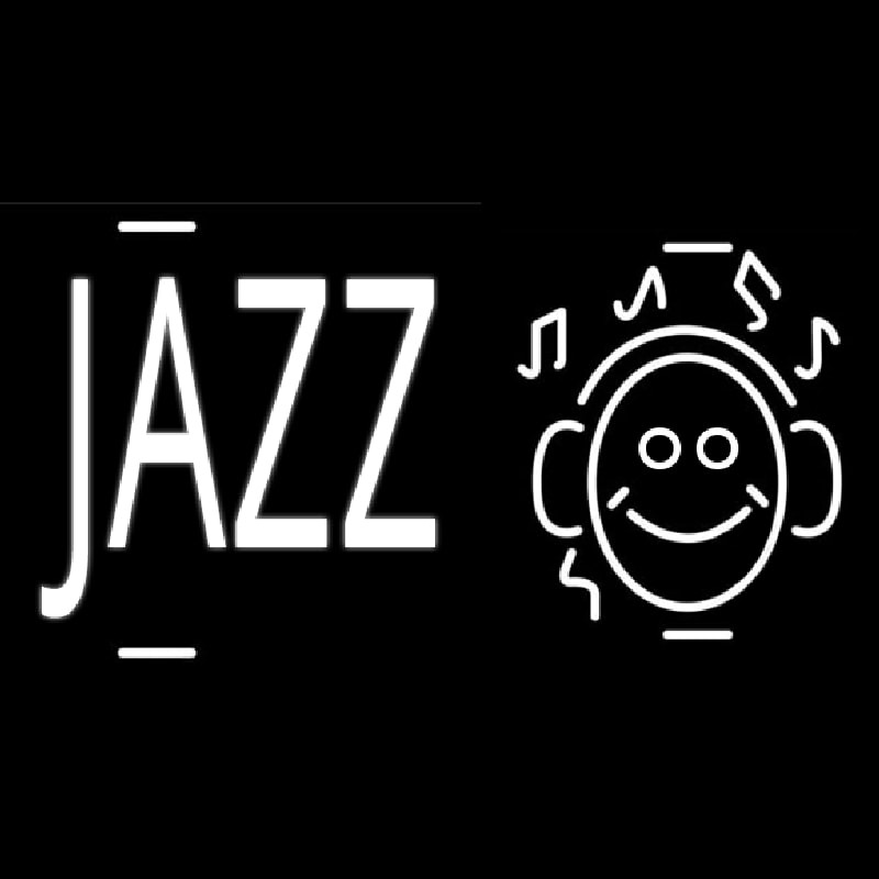 Jazz With Smiley Neon Skilt