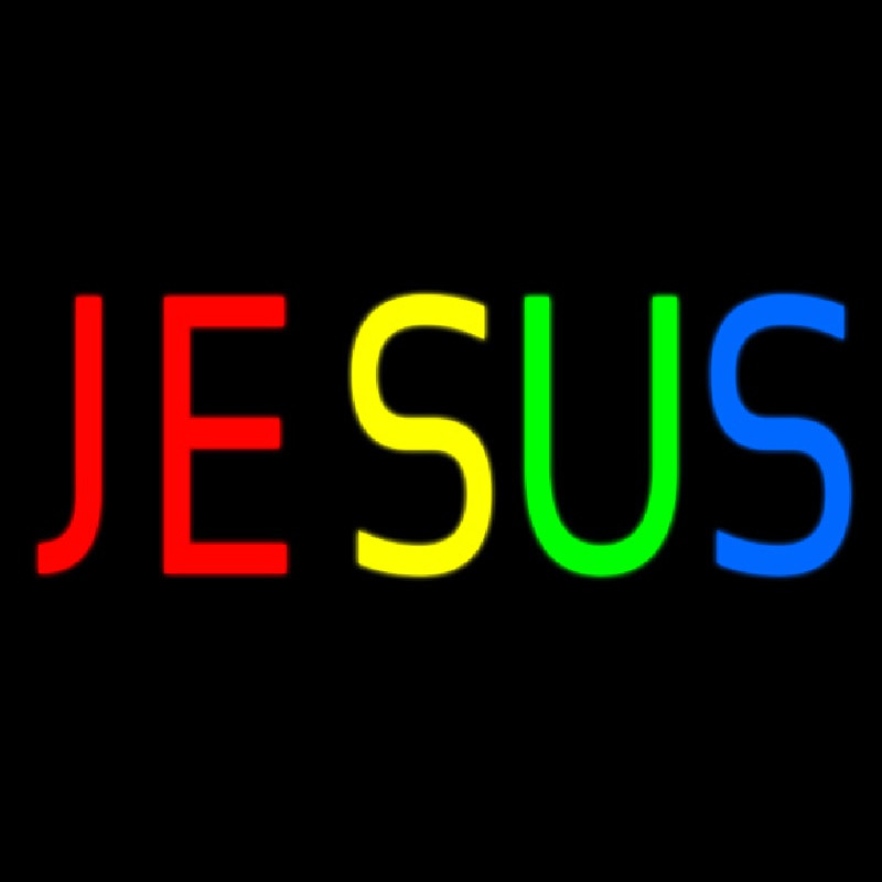 Jesus Neon Skilt