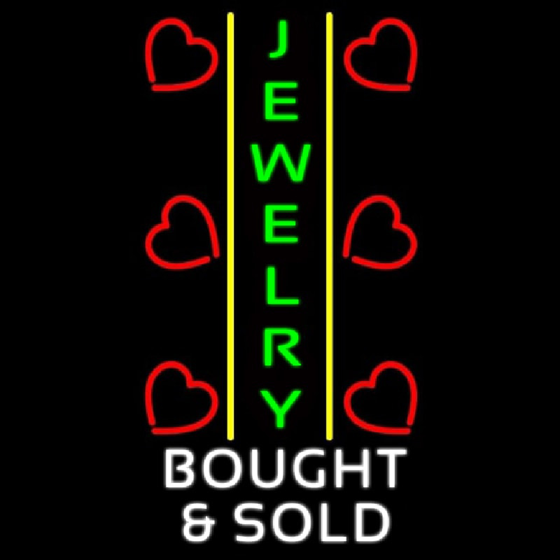 Jewelry Bought And Sold Neon Skilt