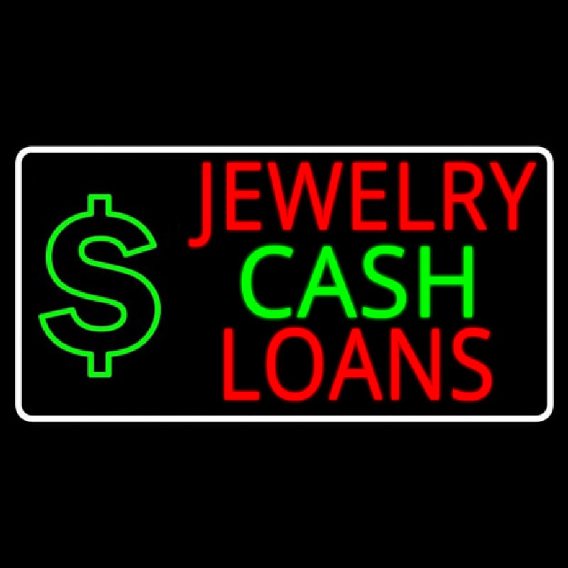 Jewelry Cash Loans Neon Skilt