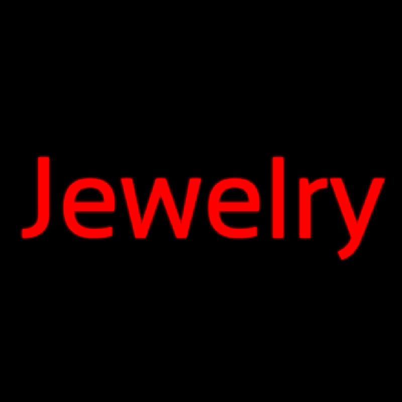 Jewelry Cursive Neon Skilt