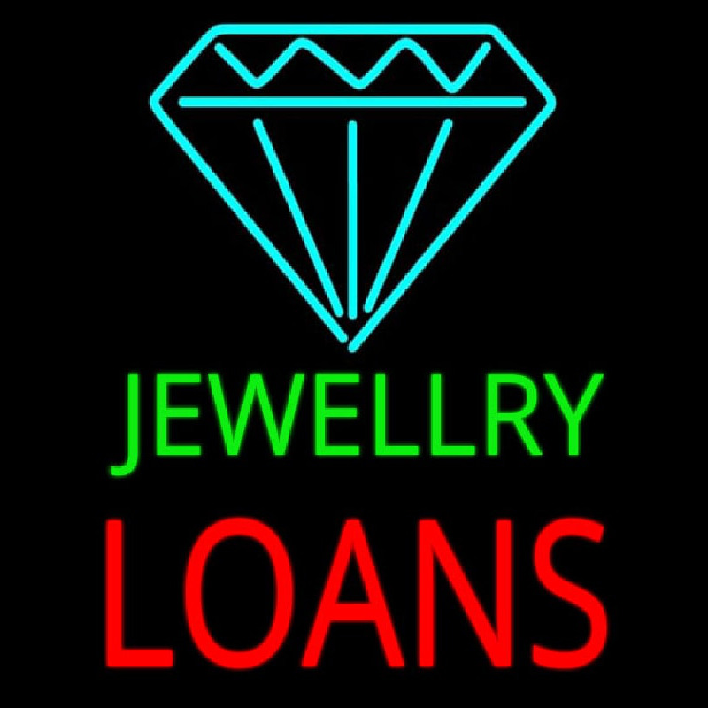 Jewelry Loans Neon Skilt