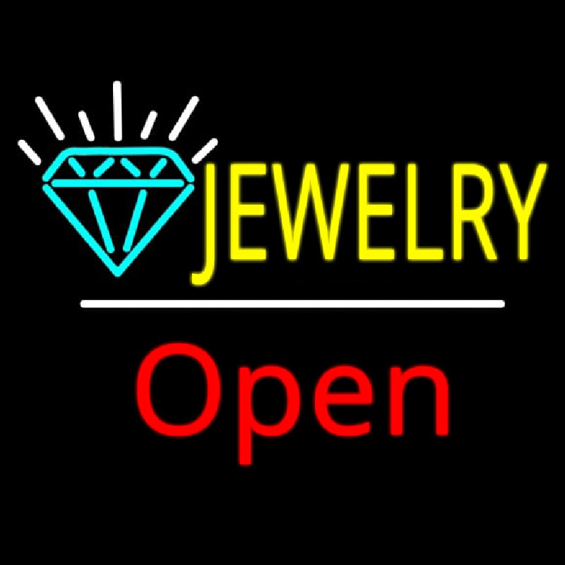 Jewelry Logo Open Neon Skilt