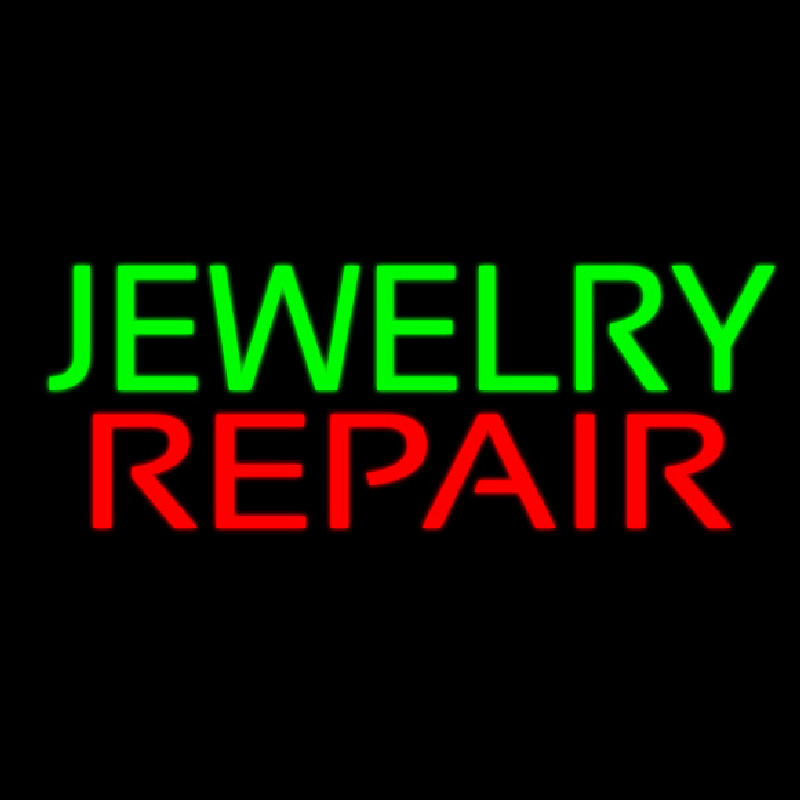 Jewelry Repair Block Neon Skilt