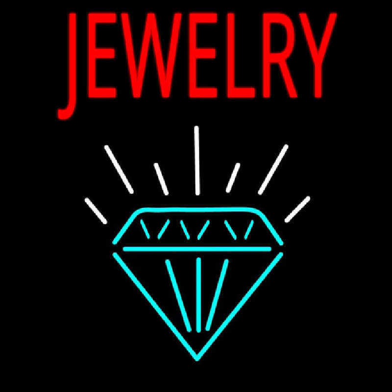 Jewelry Repair Logo Neon Skilt