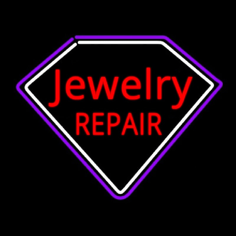 Jewelry Repair Red Neon Skilt