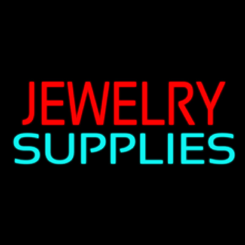 Jewelry Supplies Neon Skilt