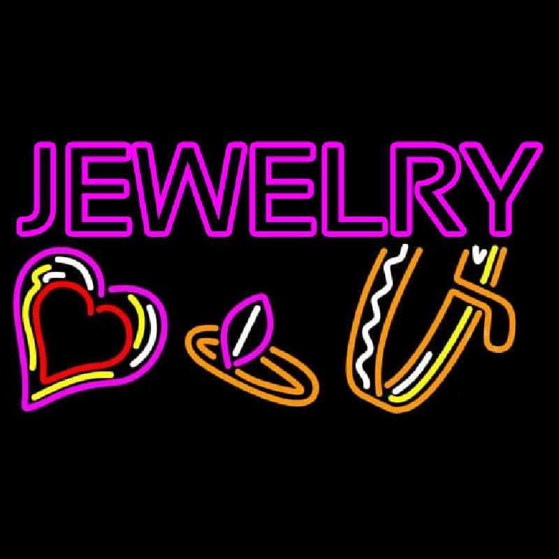 Jewelry With Logo Neon Skilt