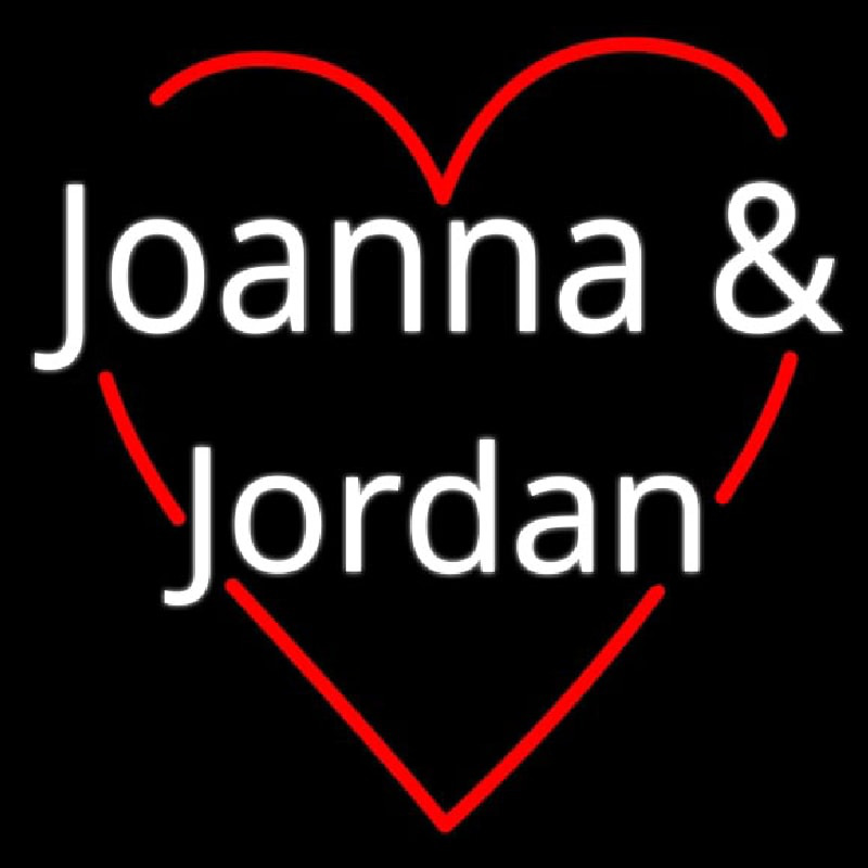 Joanna And Jordan Neon Skilt