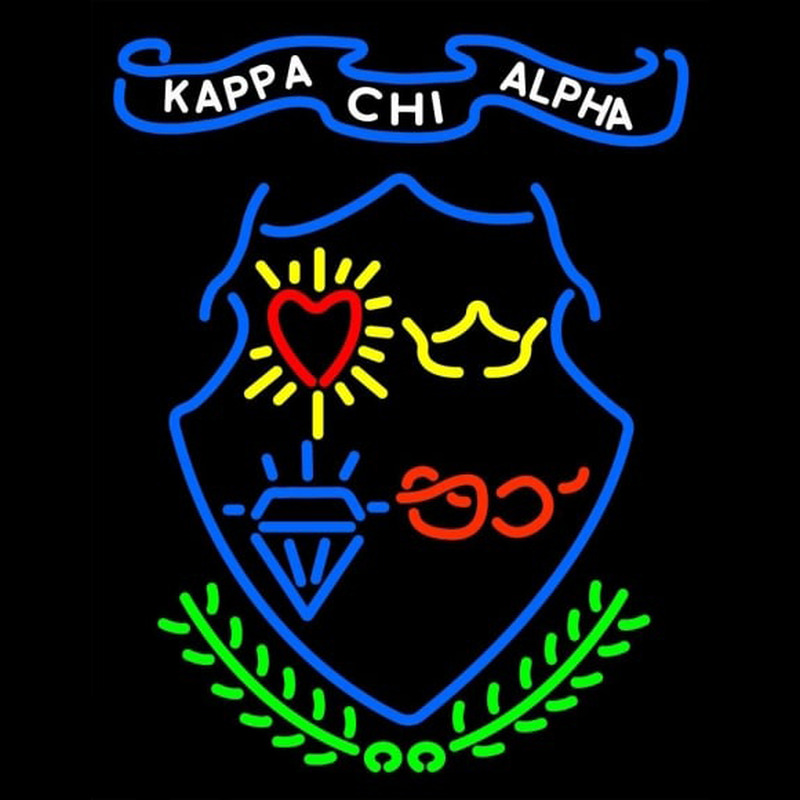 Kappa Chi Alpha Sorority Logo Neon Skilt