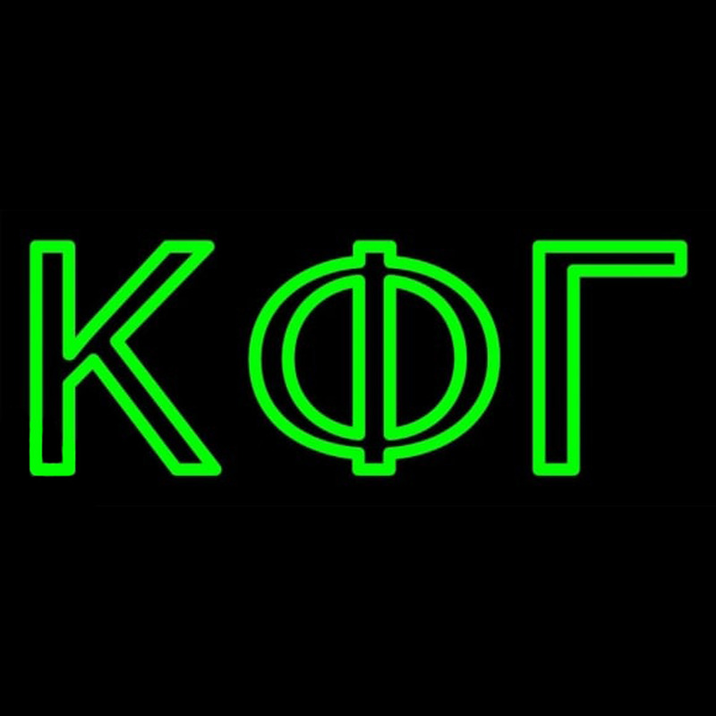 Kappa Phi Gamma Neon Skilt