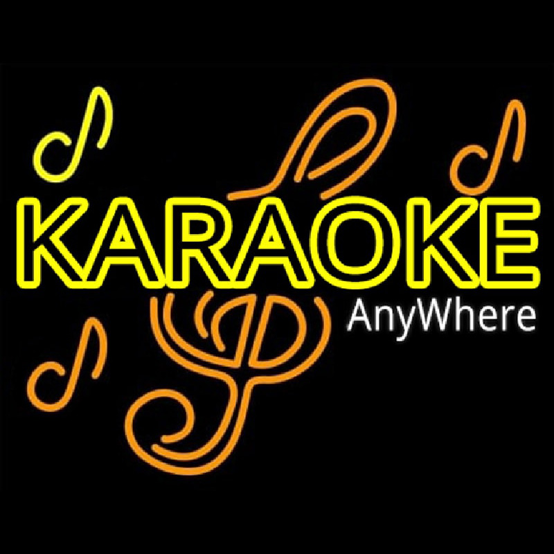 Karaoke Anywhere Neon Skilt