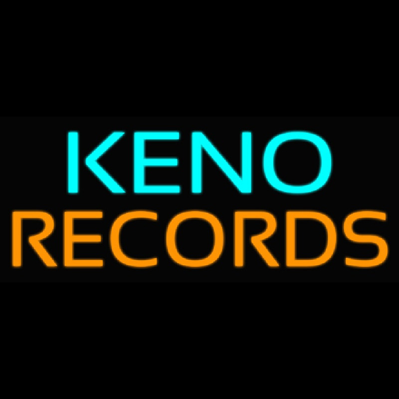 Keno Records 21 4 Neon Skilt