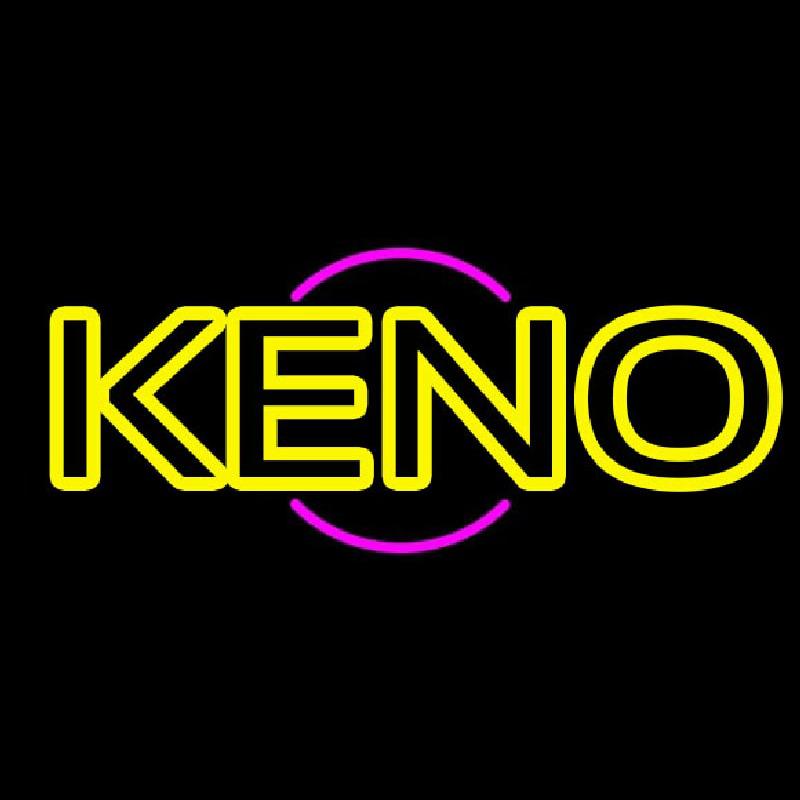 Keno With Ball 1 Neon Skilt