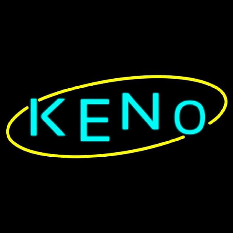 Keno With Oval 1 Neon Skilt