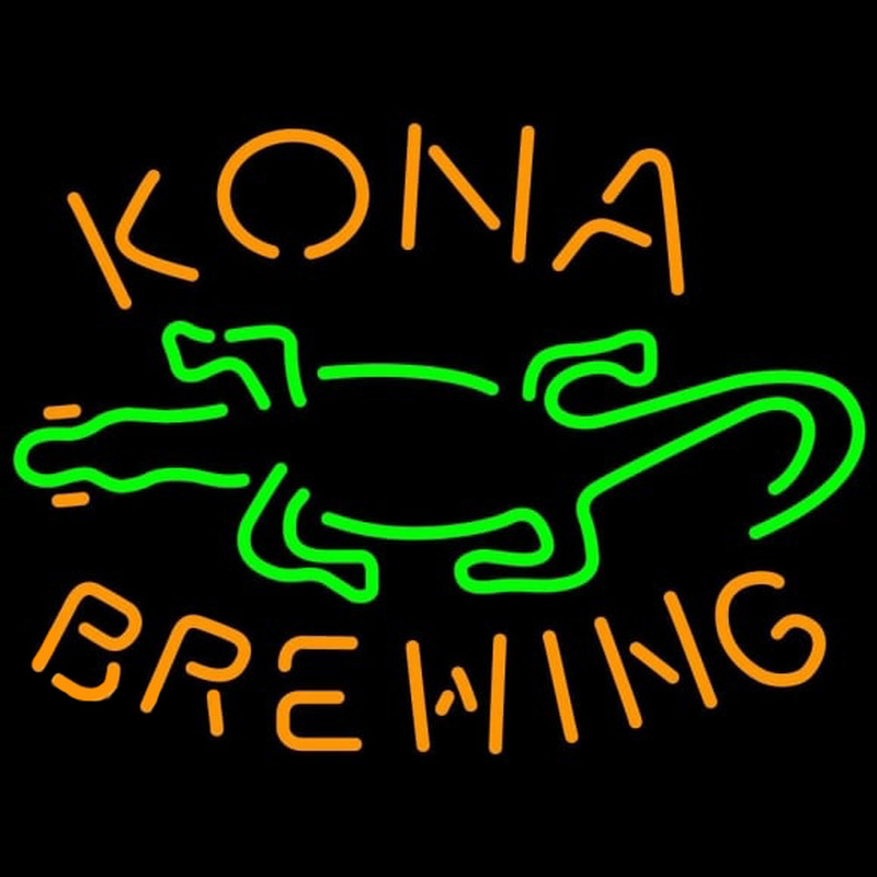 Kona Brewing Co GECKO Neon Skilt