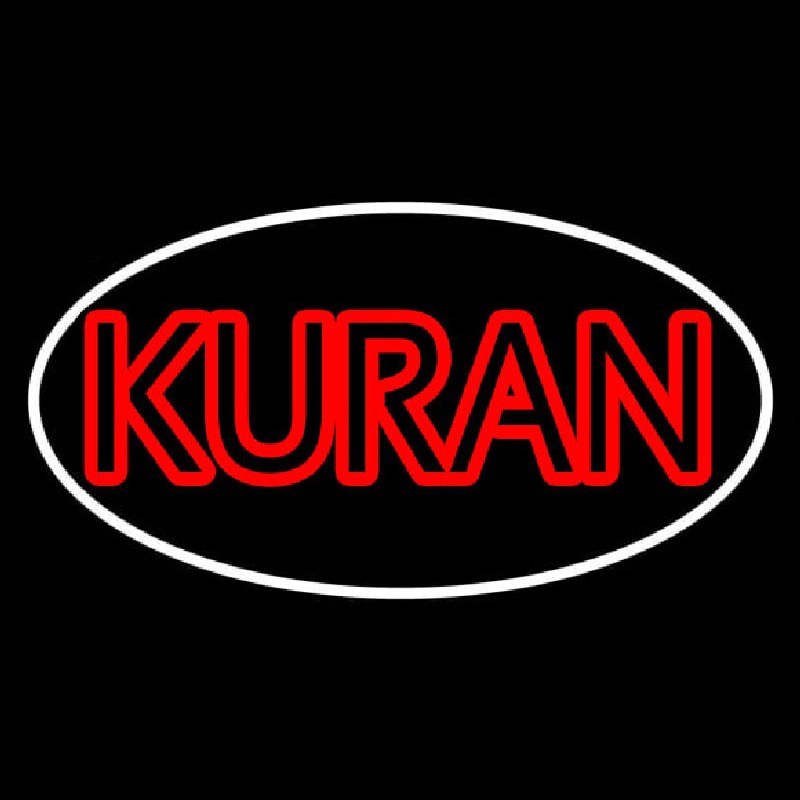 Kuran With Border Neon Skilt