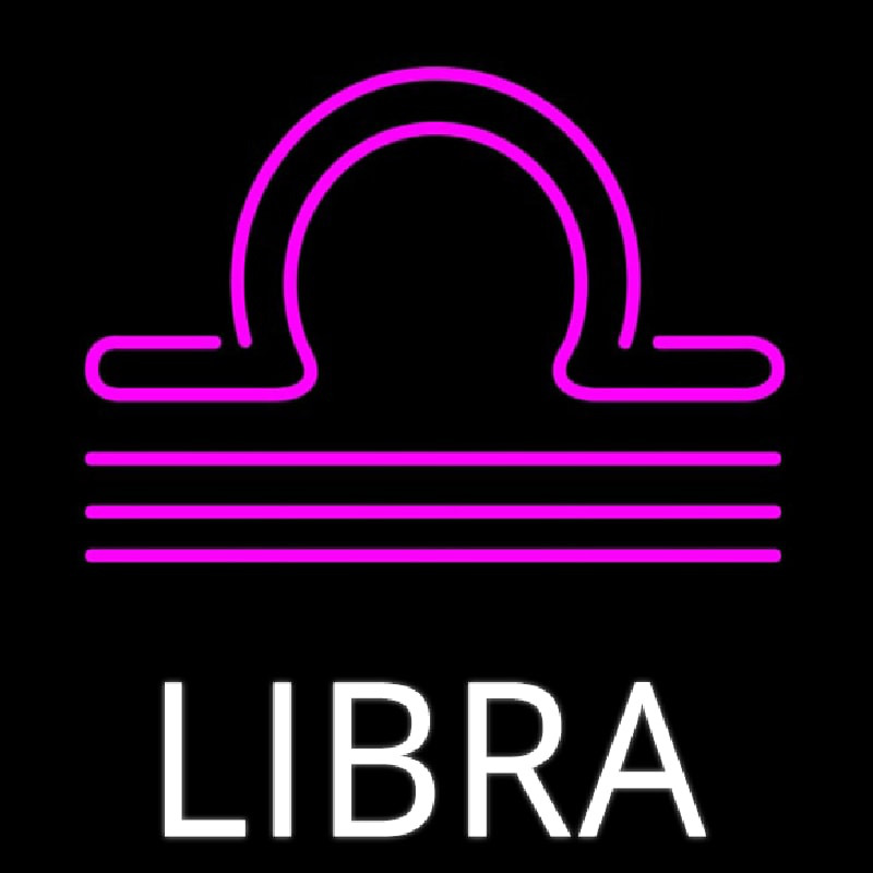 Libra Icon Neon Skilt