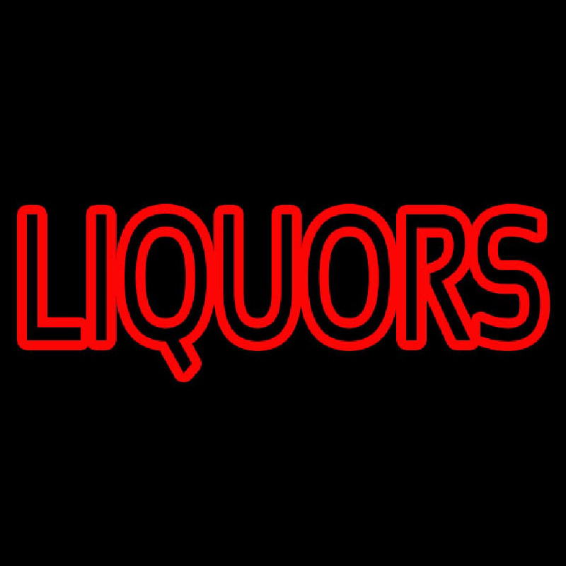 Liquors Neon Skilt