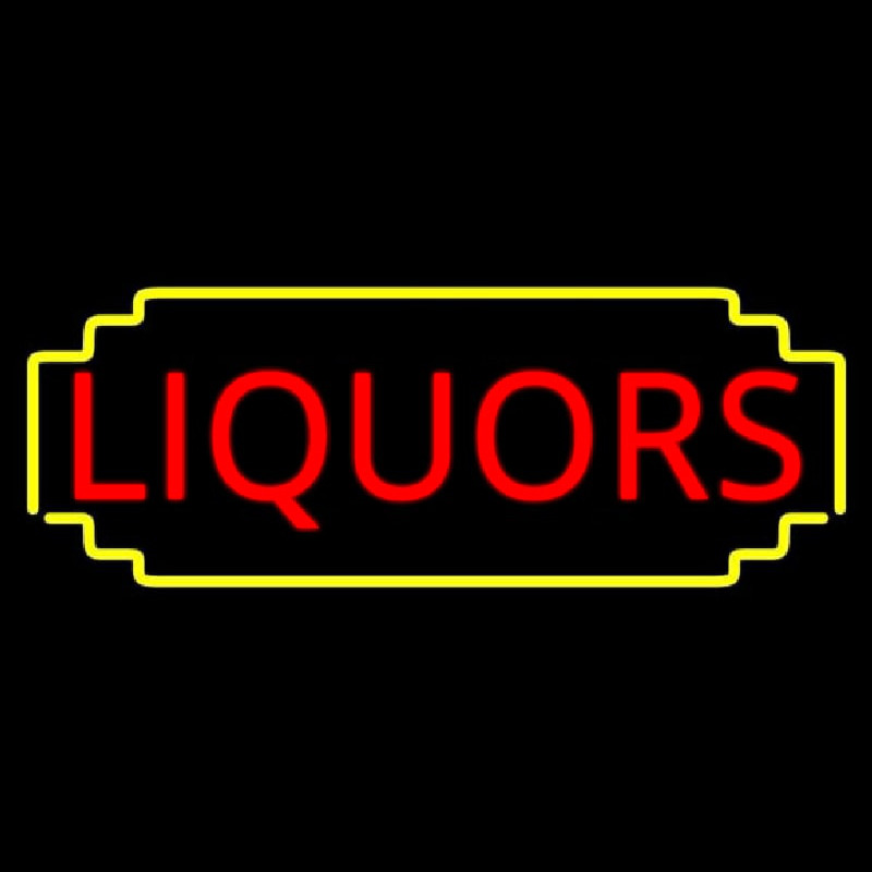 Liquors Neon Skilt