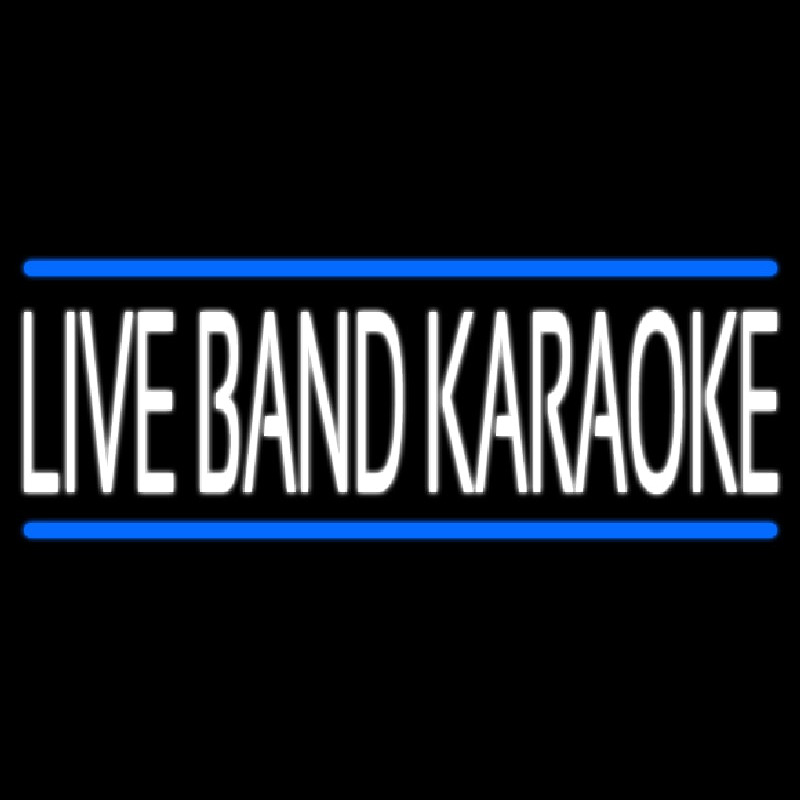 Live Band Karaoke Neon Skilt