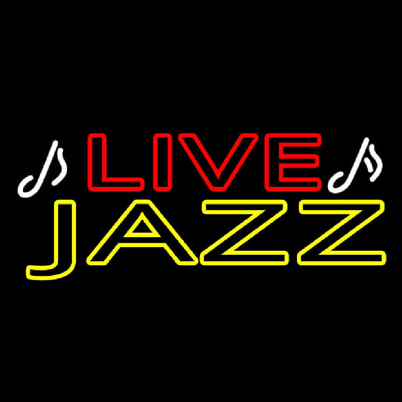 Live Jazz 1 Neon Skilt