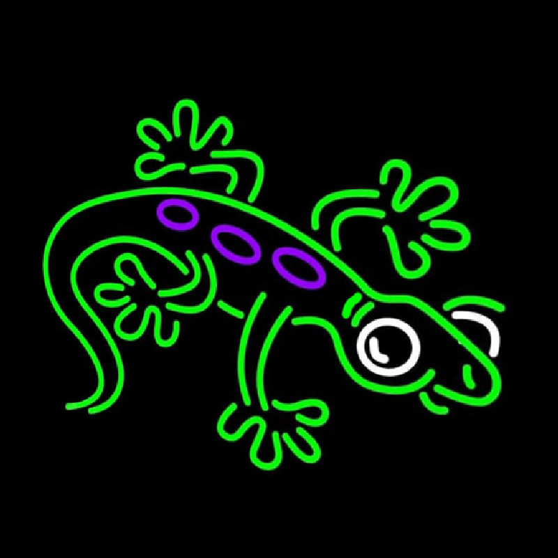 Lizard 2 Neon Skilt