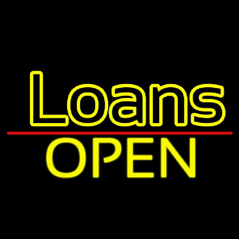 Loans Open Neon Skilt