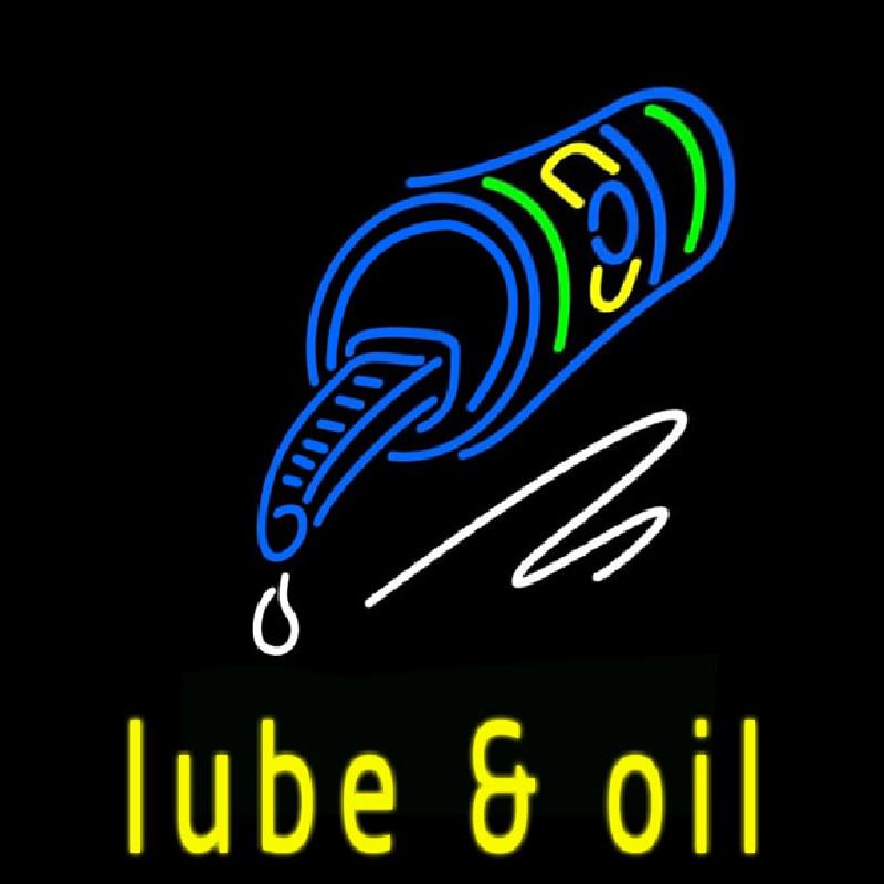 Lube And Oil Neon Skilt