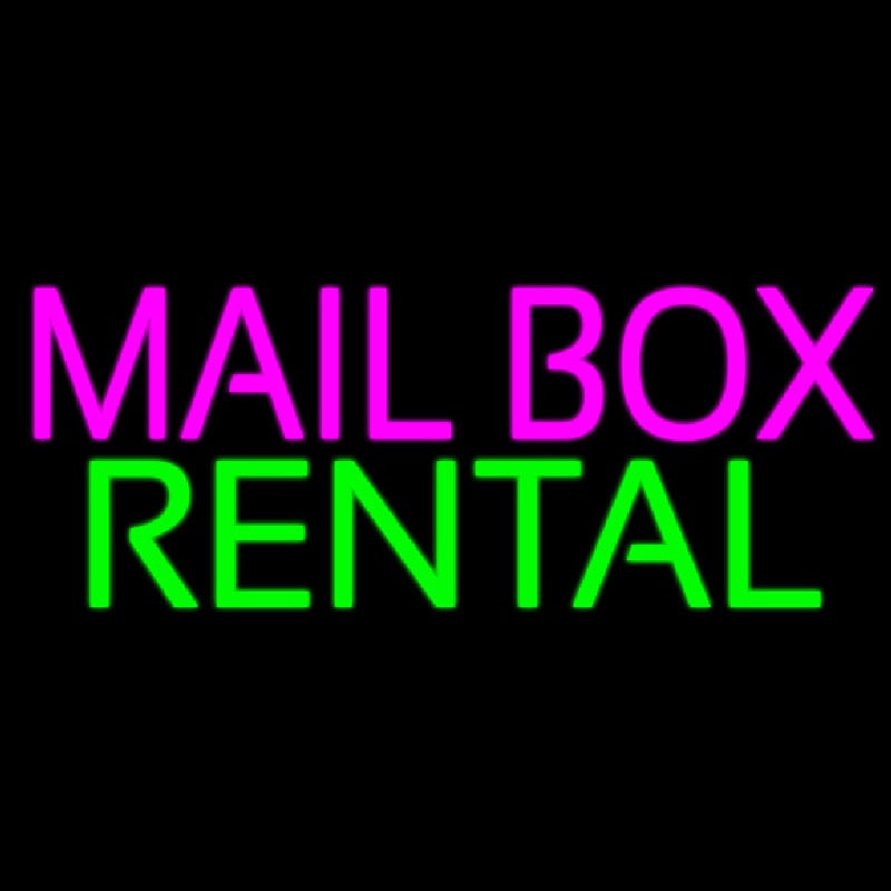 Mailbo  Rental Neon Skilt