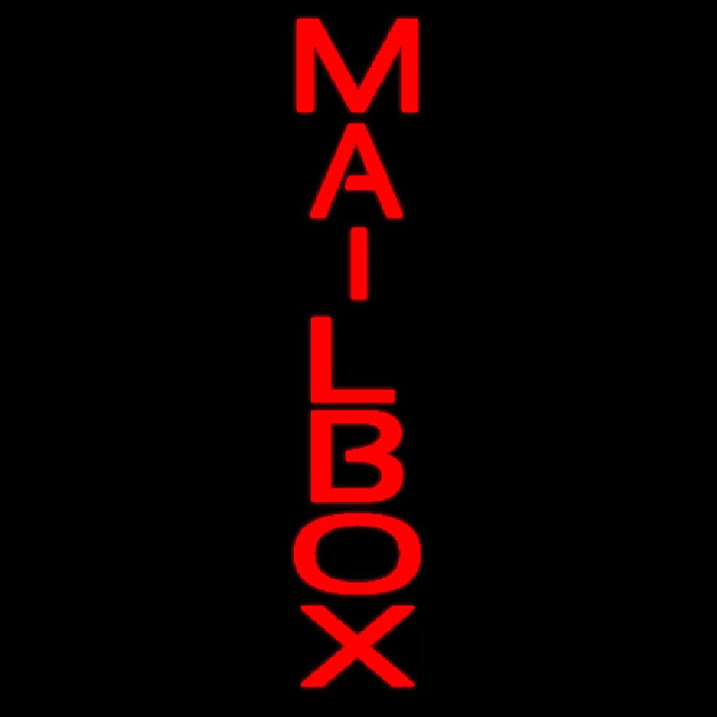 Mailbo  Vertical Neon Skilt