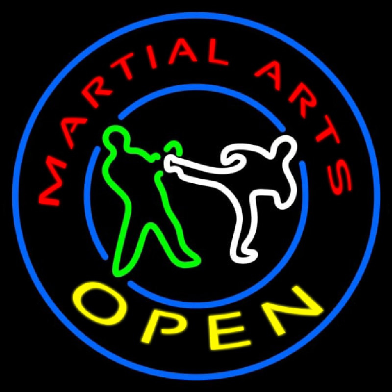 Martial Arts Neon Skilt