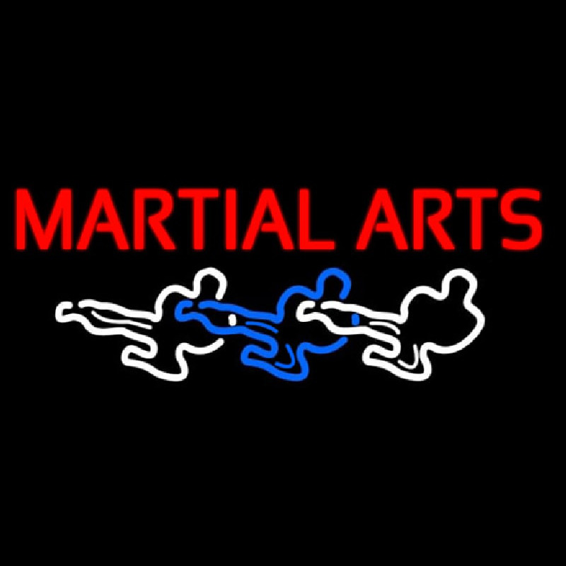 Martial Arts Neon Skilt