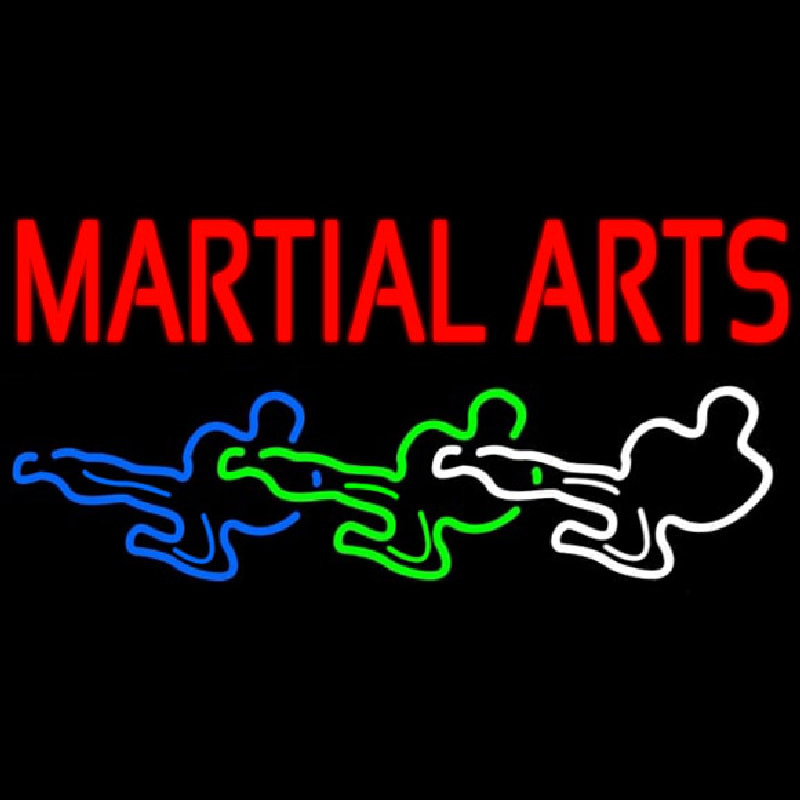 Martial Arts Neon Skilt